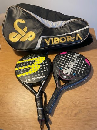 Pack Pádel: Bolsa y 2 Palas (Siux y Bullpadel)