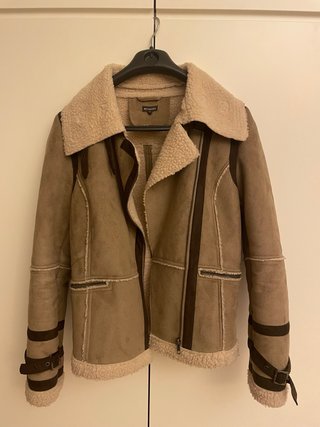 Chaqueta de piel vuelta y borreguito