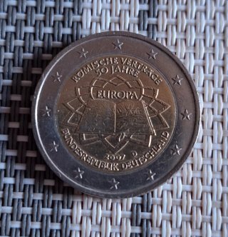 Moneda 2 Euros Conmemorativa 2007 Alemania