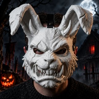 Máscara de Conejo Demonio para Halloween