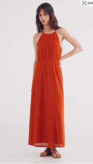 Vestido naranja springfield 12€