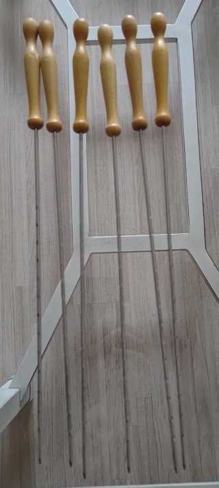 Set di 6 spiedini per barbecue