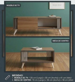 Mueble TV y Mesa de Centro