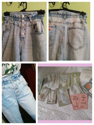 Vaqueros tiro alto y regalo