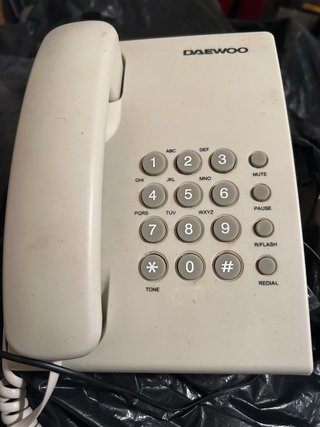 Teléfono Fijo Daewoo Beige