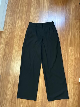 Pantalón de traje negro Bershka