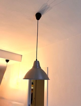 Lámpara de Techo Metálica Gris