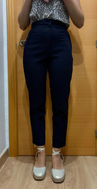 Pantalón de vestir Zara azul