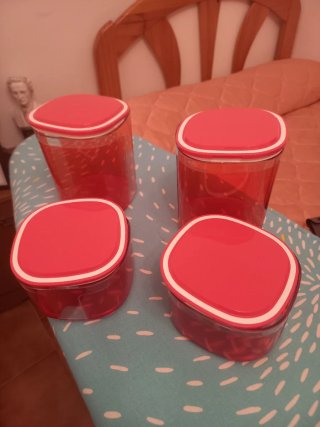 Set de 4 Recipientes Tupperware
