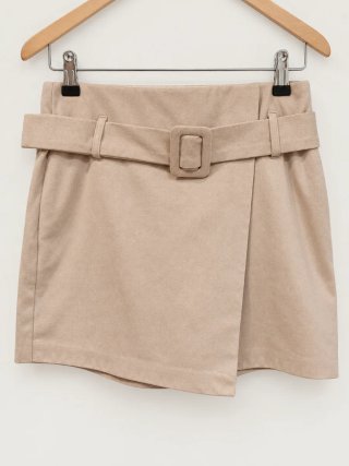 Falda pantalón Zara beige talla S