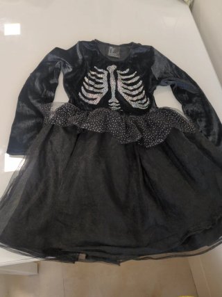 Disfraz esqueleto niña