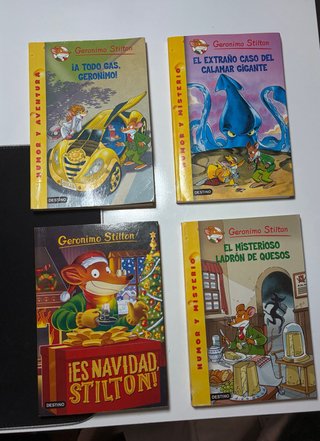 Lote de 4 libros Geronimo Stilton