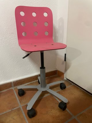 Silla de escritorio rosa
