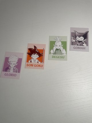 4 Cartas Personajes Dragon Ball Daima
