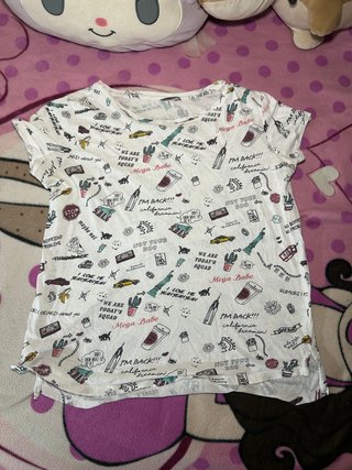 Camiseta Estampada Blanca