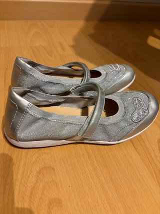 Bailarinas Geox Plateadas Talla 37
