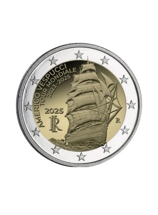 Moneda 2€ Italia 2025 Amerigo Vespucci SC/UNC.