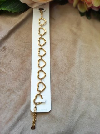 Bracciale a catena con cuori