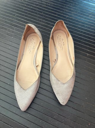 Sandalias Plateadas Zara Woman Talla 39