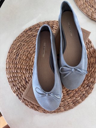 Bailarinas Corina Ante Azul Talla 36