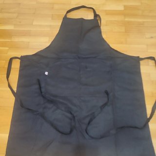 Lote delantal y Gorro Bandana de Cocinero Negro