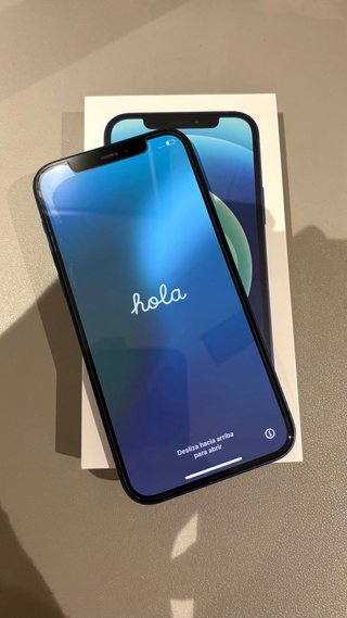 iPhone 12 Azul 128GB con Caja + Regalo 3 fundas