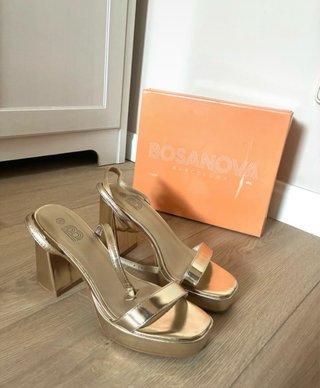 Zapatos de invitada Dorados Bosanova Talla 39