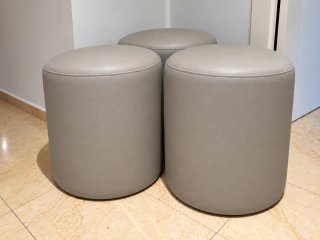 Set de 3 Puffs Cilíndricos