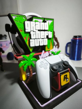 Supporto Gamer GTA Vice City / GTA VI - Cuffie