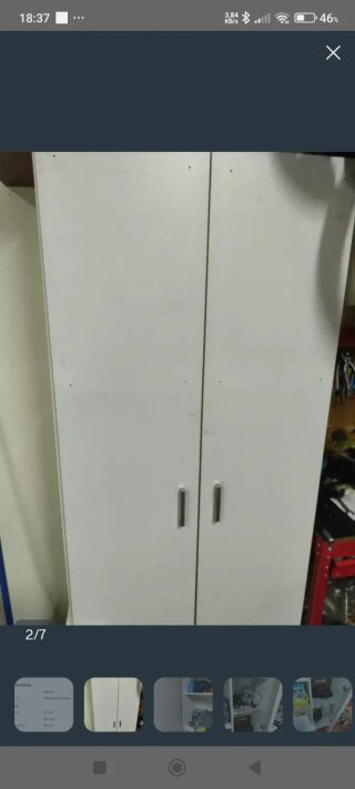 Armario Blanco de Dos Puertas