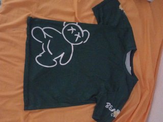 Camiseta Verde con Estampado de Oso