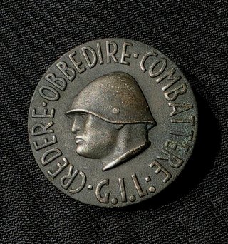 Medaglia G.I.L. Credere Obbedire Combattere