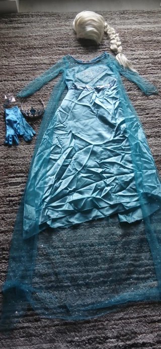 Disfraz de Elsa (Frozen) con accesorios