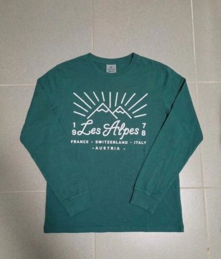 Camiseta Manga Larga Les Alpes Verde