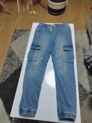 Pantalón Vaquero Tipo Cargo 164cm