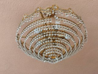 Lámpara de techo antigua estilo araña