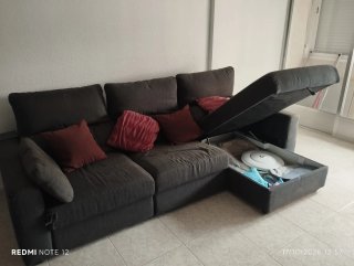 Sillón Chaise Longe Gris