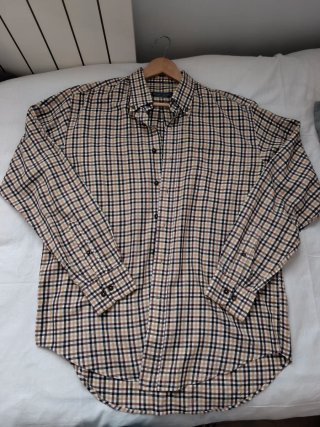 Camisa de Hombre a Cuadros Talla XL. Massimo Dutti