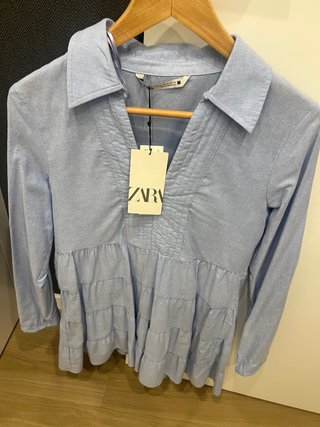 Vestido Azul Zara Talla XS