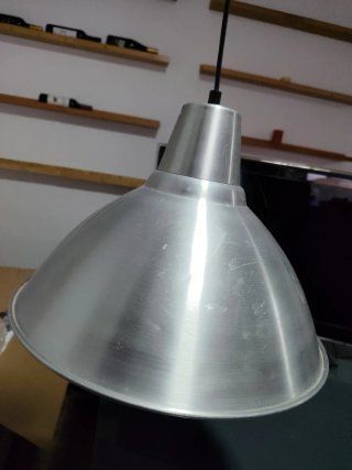 Lámpara de Techo Metálica Plateada