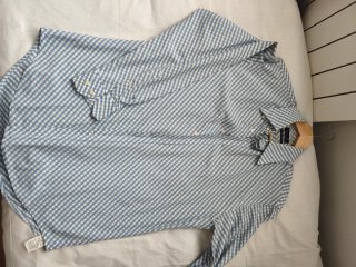 Camisa Massimo Dutti Cuadros Azul Talla XL