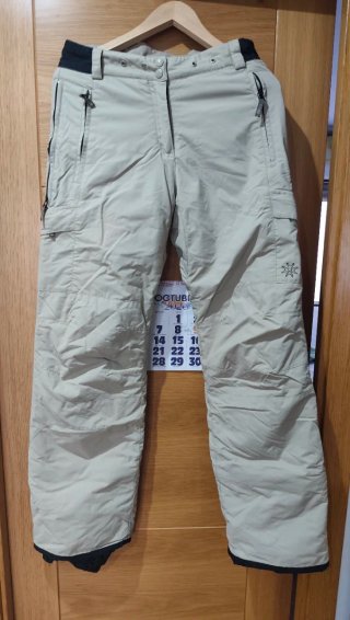 Pantalón de esquí y snowboard beige Talla S