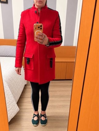 Chaqueta de paño roja