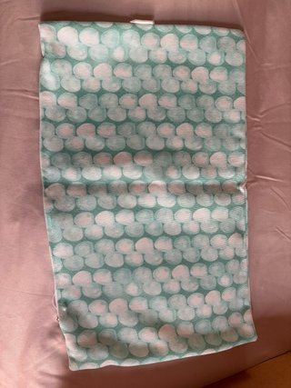 Funda de Cojín Estampada Verde Agua 30x50