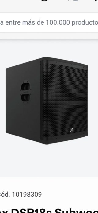 Subwoofer Activo Audibax DSP18s