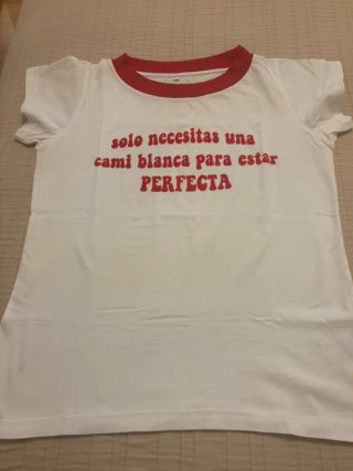 Camiseta Aire Retro Blanca y Roja