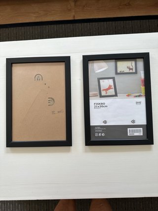 2 Marcos de cuadros IKEA FISKBO 21x30cm