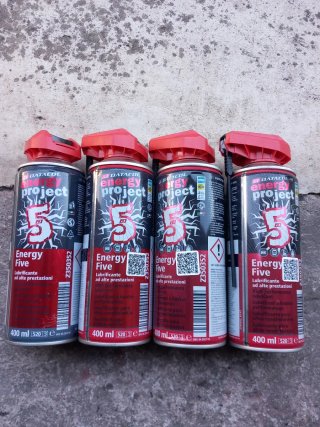 4 Sprays Lubricantes Datacol Energy Five