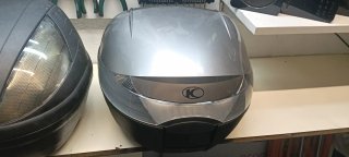 Baúl para moto color gris