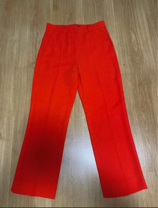 Pantalón de traje naranja